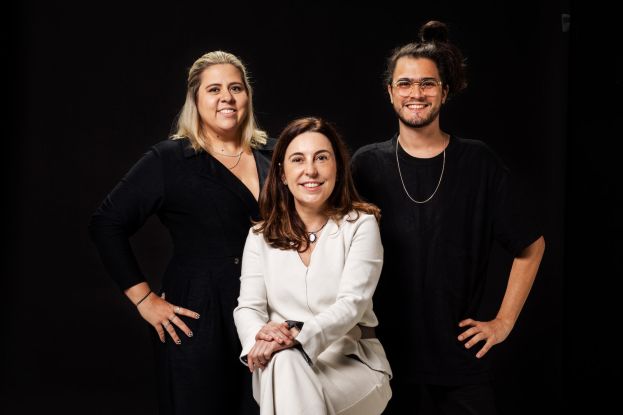 Graziela Mônaco, diretora de criação; Simone Rodrigues, diretora executiva e José Francisco Barbosa, diretor de planejamento, integram o time da Make ID