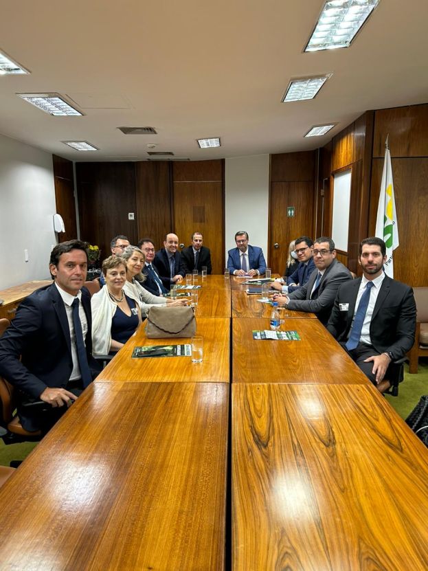 Presidente e Vice do Campinas e Região em audiência com o Deputado Carlos Sampaio