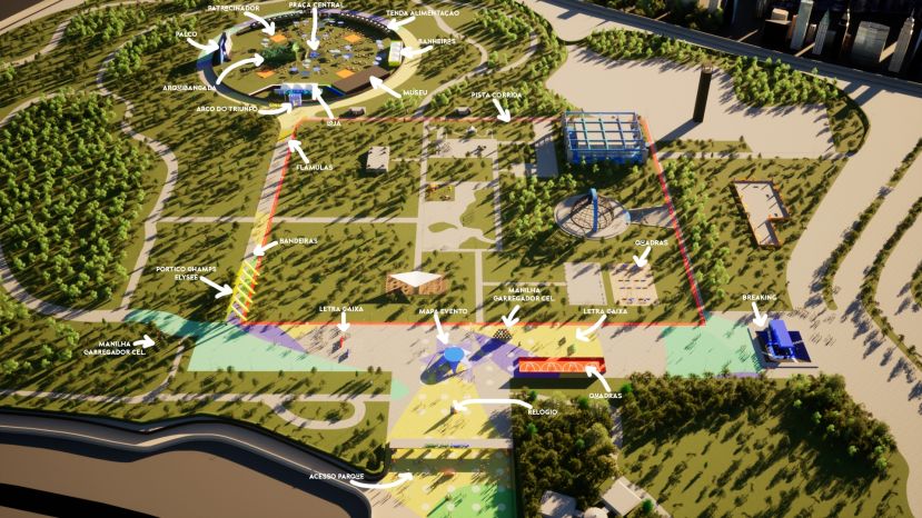 Mapa do evento