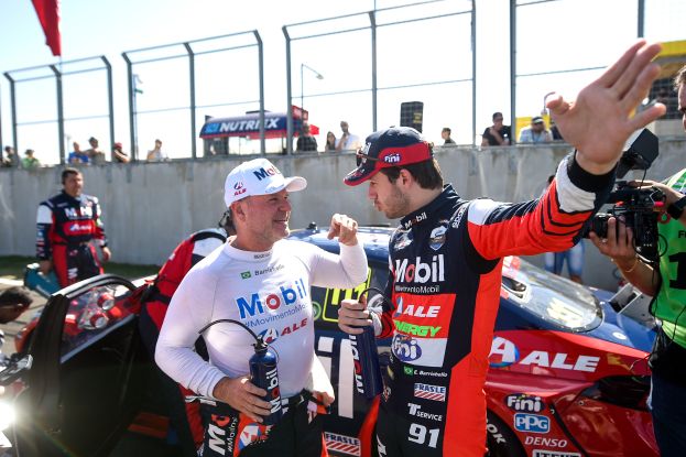 Pilotos da equipe Mobil™ Full Time Sports, Dudu e Rubinho Barrichello se preparam para a etapa da Stock Car no Autódromo Internacional Ayrton Senna